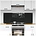 Rivestimento da Cucina 2 pcs Nero 70 x 50 cm vetro temperato - Foto miniatura 2
