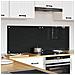 Rivestimento da Cucina 2 pcs Nero 70 x 50 cm vetro temperato - Foto miniatura 3