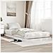 Struttura letto a terra Bianco 90 x 190 cm Legno multistrato - Foto miniatura 2