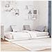 Struttura letto a terra Bianco 90 x 190 cm Legno multistrato - Foto miniatura 3