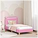 Struttura letto bambini con testata Rosa 80 x 160 cm Tessuto - Foto miniatura 2