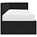 Struttura Letto Angolare con Materasso 2 pcs Nero Velluto - Foto miniatura 8