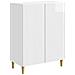 Credenza Bianco Lucido 66 x 34,5 x 90 cm Legno ingegnerizzato - Foto miniatura 1