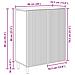 Credenza Bianco Lucido 66 x 34,5 x 90 cm Legno ingegnerizzato - Foto miniatura 9