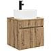 Mobile lavabo da parete Rovere Artigianale 49 x 44,5 x 65 cm - Foto miniatura 1