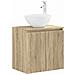 Mobile Lavabo da Parete Rovere Sonoma 49,5 x 41 x 64,5 cm - Foto miniatura 1