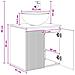Mobile Lavabo da Parete Rovere Sonoma 49,5 x 41 x 64,5 cm - Foto miniatura 8