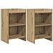 Comodini 2 pcs Rovere Artigianale 40 x 30 x 60 cm - Foto miniatura 1