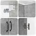 Set di armadi 2 pcs Grigio Cemento Legno ingegnerizzato - Foto miniatura 7