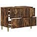 Armadio per Lavabo da Bagno ARNHEM Rovere Fumo 82 x 41 x 59 cm - Foto miniatura 3