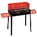 Barbecue A Carbonella 45x35xh80cm Con Ripiani Laterali Griglia 503c - Foto miniatura 1