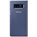 Flip Cover Custodia LED View per Galaxy Note 8 Colore Blu Profondo  - Foto miniatura 3