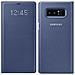 Flip Cover Custodia LED View per Galaxy Note 8 Colore Blu Profondo  - Foto miniatura 1