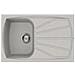 Lavello Ad Una Vasca Con Gocciolatoio Living 400 Lml40079 Finitura M79 Aluminium Da 86x50 Cm - Foto miniatura 1