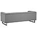 Divano A 3 Posti In Tessuto Grigio Chiaro Vissland - Foto miniatura 23