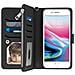 Custodia Iphone 6 Plus / 6s Plus / 7 Plus / 8 Plus Portafoglio Cover Amovibile - Nero - Foto miniatura 1