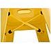 Set 2 Sgabelli Bar in Metallo Mason I Coppia Sgabelli Alti Bancone I Sgabelli Industrial H 77cm I Sgabello Pub Cucina con Schienale E Poggiapiedi Giallo - Foto miniatura 4