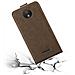 Custodia Compatibile Con Motorola Moto C In Bruno Caffè - Coperchio Protettivo In Design Flip Con Chiusura Magnetica - Foto miniatura 7