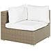 Set Lounge In Rattan Marrone Chiaro A 8 Posti Cuscini Bianco Crema Maestro Ii - Foto miniatura 11