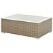 Set Lounge In Rattan Marrone Chiaro A 8 Posti Cuscini Bianco Crema Maestro Ii - Foto miniatura 5