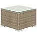 Set Lounge In Rattan Marrone Chiaro A 8 Posti Cuscini Bianco Crema Maestro Ii - Foto miniatura 14