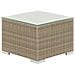 Set Lounge In Rattan Marrone Chiaro A 8 Posti Cuscini Bianco Crema Maestro Ii - Foto miniatura 6