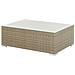 Set Lounge In Rattan Marrone Chiaro A 8 Posti Cuscini Bianco Crema Maestro Ii - Foto miniatura 4