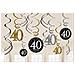 , 670481 - Decorazioni A Spirale, Per 40° Compleanno, Colore: Oro - Foto miniatura 1