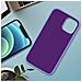 Cover Silicone Iphone 12 Pro Max Semi-rigida Opaca Soft Touch Viola - Foto miniatura 4
