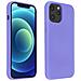Cover Silicone Iphone 12 Pro Max Semi-rigida Opaca Soft Touch Viola - Foto miniatura 1