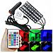 Kit Led Rgb Auto Luci Interne Striscia Colori Dj 12v Decoro Hobby Moto Car - Foto miniatura 1