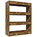 Libreria / divisorio Rovere Fumo 80x30x103 Cm Legno Multistrato - Foto miniatura 2