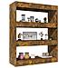 Libreria / divisorio Rovere Fumo 80x30x103 Cm Legno Multistrato - Foto miniatura 3