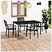 Set Da Pranzo Da Giardino 5 Pz In Acciaio - Foto miniatura 1