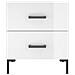 Comodini 2 Pz Bianco Lucido 40x35x47,5 Cm In Legno Multistrato - Foto miniatura 5