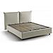 Letto Matrimoniale Tiziana, Letto Contenitore Con Rivestimento In Tessuto, 100% Made In Italy, Apertura Frontale, Adatto Per Materasso Cm 160x190, Beige - Foto miniatura 2