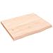 Ripiano a Parete 60x50x (2-4) cm Massello Rovere Non Trattato - Foto miniatura 1
