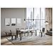 Tavolo Allungabile 90x130/234 Cm Rio Telaio Antracite - Bianco Frassino - Foto miniatura 2
