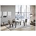 Tavolo Allungabile 90x130/234 Cm Rio Telaio Antracite - Bianco Frassino - Foto miniatura 3