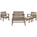 Set Giardino Legno Scuro D'acacia Certificato Fsc® Manila - Foto miniatura 2