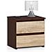 Comodino CL2, 2 cassetti, 40x35x40 cm, Colore Weng? e Sonoma Quercia - Foto miniatura 1