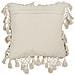 Set Di 2 Cuscini Olearia Cotone 45 X 45 Cm Beige Tinta Unita - Foto miniatura 2
