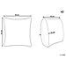 Set Di 2 Cuscini Olearia Cotone 45 X 45 Cm Beige Tinta Unita - Foto miniatura 14