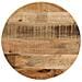 Piano Per Tavolo 40x2,5cm Rotondo Legno Massello Grezzo Mango - Foto miniatura 1