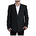 Blazer Sicilia Monopetto A Righe Nere - It58 - Xxl - Foto miniatura 1