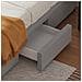 Sacramento Letto Contemporaneo Con Cassetti - 140x190 - Grigio - Foto miniatura 8