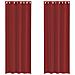 Tende In Voile Con Occhielli 2 Pz Rosso Vino - Foto miniatura 2
