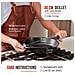 33644 Padella In Ghisa Smaltata Induzione Da 30 Cm Per, Fuoco, Barbecue, Forno Nero - Foto miniatura 2