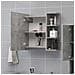 Lusso Casadino -  Mobile Bagno Specchio Grigio Cemento 62,5x20,5x64cm Multistrato - Foto miniatura 2