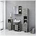 Lusso Casadino -  Mobile Bagno Specchio Grigio Cemento 62,5x20,5x64cm Multistrato - Foto miniatura 4